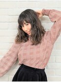 小松隼透　ナチュラルグラ　毛先パーマ