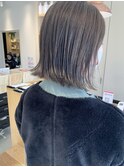 ボブ×ハイライトグレージュ_TREAT浦安