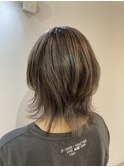 アッシュベージュ×ウルフ