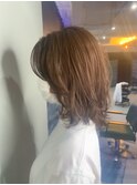 【ナチュラルな】ミディアムウルフレイヤー