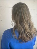 【西本】ベージュコントラストハイライト