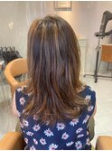セミロングハイライト