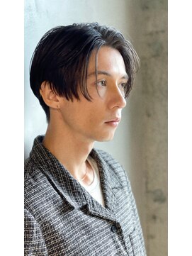 キュー(Cue_) 【キューメンズヘア】シンプルセンターパート【小林】