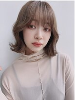 エアー 銀座タワー(AIR)&nbsp;韓国ミディアムヘア/ワンホンヘア/くびれヘア/小顔ヘア【榛葉】