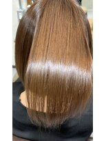 バランスヘアクリニック 南仙台駅前店(Balance hair clinic) 髪質改善カラー[タイトストレート/ミルクチョコレート]30代/40代