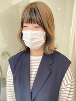 ツイギー 歩行町店(TWiGGY) 【逆インナーカラー.ミルクティーベージュ×ブラック】