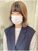 【逆インナーカラー.ミルクティーベージュ×ブラック】