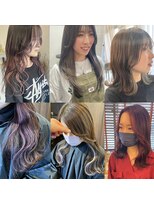 【hairLux】浜松市東区天王町ダメージレスにイヤリングカラー