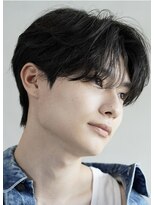 センターパートカルマヘアニュアンスパーマ韓国シャドウパーマ