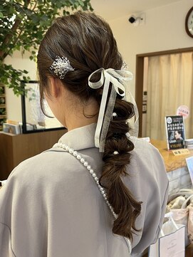 エルパティオ(EL PATIO) 編みおろしヘアアレンジ