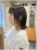 加藤【高円寺】ボブ/外ハネ/イヤリングカラー/アッシュブラウン