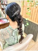 編み下ろしポニー