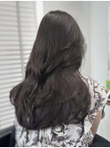 20代30代◎小顔顔周り韓国くびれレイヤーセミディロング