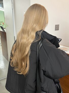 リヴ ウメダ(LIV umeda) ミルクティーベージュ/ブリーチ/ダブルカラー【梅田】