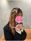 編みたらし/ハートヘア