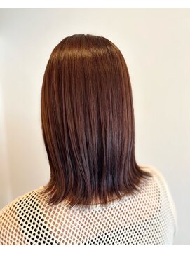 リム(Limb) 【韓国ヘア】ピンクブラウン　外ハネミディアムボブ