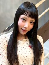 マッシュ 北堀江(MASHU) 【似合わせカット　松本】　前髪カット×艶ダークカラー