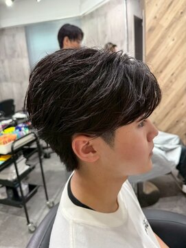 ビカムメンズヘアー 栄店(become men's hair) シースルーフェザーフェザーパーマ名古屋栄