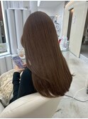 ロングストレート20代30代40代ブリーチなしダブルカラーブラウン
