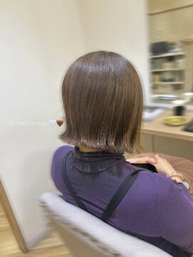 ルアナ ヘア アンド トリートメント(Luana) 【淡ブラウンベージュ】でつくる柔らかボブ☆○みれあ