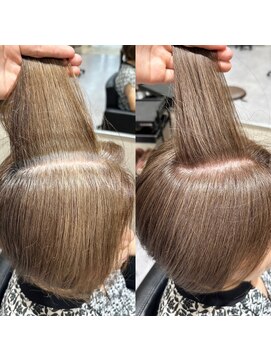 白髪ぼかし/脱白髪染め/上品カラー/大人ショート