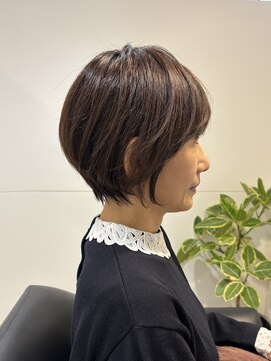 ブルーベイル(Blue Veil.) 30代40代50代大人可愛い小顔ボブ前下がりショート