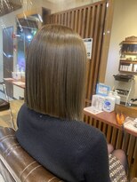 サンドレオ 新宿店(sand Leo)&nbsp;オリーブベージュブラウンストンボブ