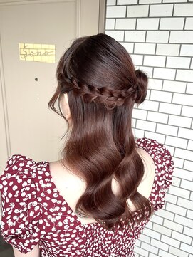 ソノ(sono) くるみちゃんヘア ハーフアップ  韓国巻き 推し活 イベントヘア