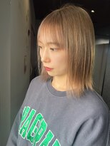 ティック 福井鯖江店(tic.)&nbsp;ブリーチ1回でつくるベージュカラー