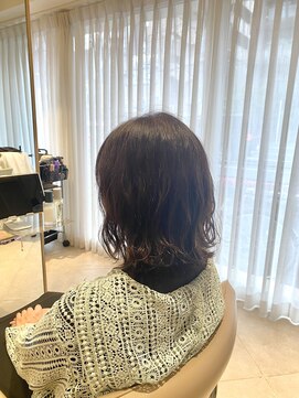 ロージーバイフーガヘアー 元住吉店(Rosy by FUGAhair) ふんわりボブ/ブラウン/前髪あり/やわらかウェーブスタイル