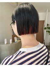 ファヴォリ(favori)&nbsp;【自由が丘favori】オレンジインナーカラー裾カラーアプリコット