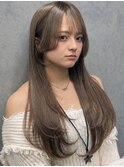 水光カラー/最高級シールエクステ/レイヤーカット