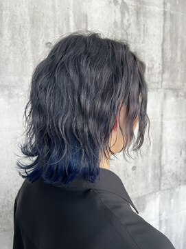 トリコ(torico) ダークグレー×ブルーインナーカラー
