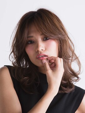 カッファ 東銀座(CUFFA) 【CUFFA】無造作カールデザインカラー大人ボブ東銀座築地新富町