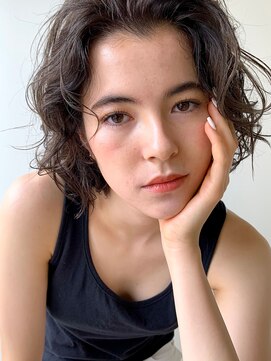 ガレージ バイ グリーン 原宿 表参道(Garage by green) 【loki】ボブ×エアウェーブ