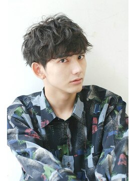 グロウミドル(GROW middle) 黒髪マッシュ×大人ソフトスパイラルパーマ 野村恵子