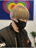 マッシュプラチナブロンド
