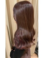 大人かわいいコテ巻き＊ピンクブラウン＊カール　ZinaCENTRAL