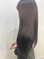 アンセム(anthe M) ツヤ髪ナチュラルグレージュ前髪カット髪質改善トリートメント