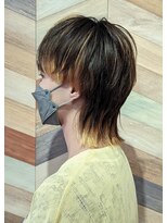 ヘアートゥリース(hair trees) レモンイエロー☆マッシュウルフ