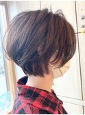 【ES 田中】Autumn Style #23 前髪なしショートココアベージュ