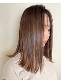 艶◎オレンジベージュ×ハイライト