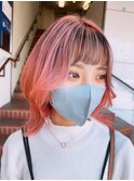 ピンクタッチシースルーブラック