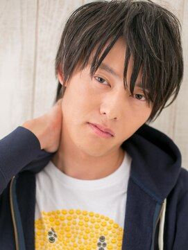 モッズヘア メン 上尾東口店(mod's hair men) ノンジアミンカラー束感ショートのセミウェットスタイルU上尾