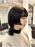 ＊前下がり姫カットウルフレイヤーカットくびれミディアムウルフ