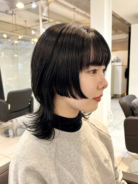 アクアオモテサンドウ(ACQUA omotesando) *前下がり姫カットウルフレイヤーカットくびれミディアムウルフ