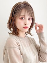 アグノス 青山(Agnos) サイドバングハッシュカットこなれヘアくびれヘア薄めバング