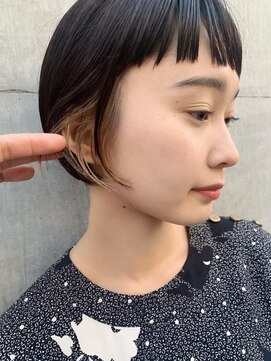 ハンク 表参道(Hank.) 切りっぱなしボブ/エアリーロング/美髪/ピンクブラウン[表参道]