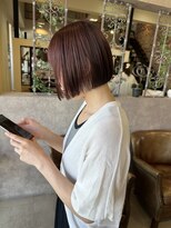 ウニレ バイ センス(unire by sense)&nbsp;【飾磨／姫路】まとまるボブカット/ピンクベージュカラー