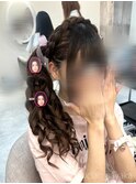 ハートサイドポニー/心斎橋ヘアセット